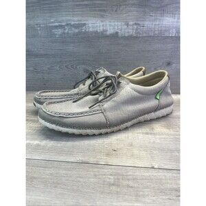 Twisted X Shoes Mens Size 12 Zero X Lace Up Gray Canvas Loafer Moc Toe